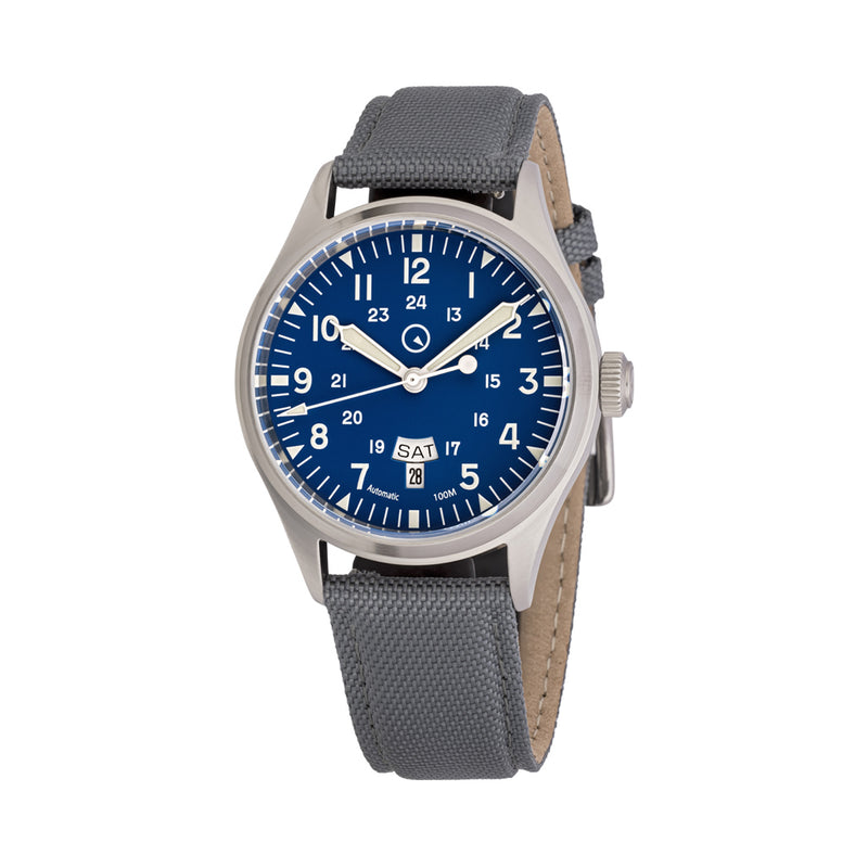 Islander Mitchel "DAY-T" Automatic Field Watch with Blue Dial #ISL-194