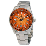 Islander Northport "Fireball" Hi-Beat Automatic Dive Watch with Sunset Orange Dial #ISL-196 zoom