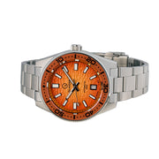 Islander Northport "Fireball" Hi-Beat Automatic Dive Watch with Sunset Orange Dial #ISL-196 side