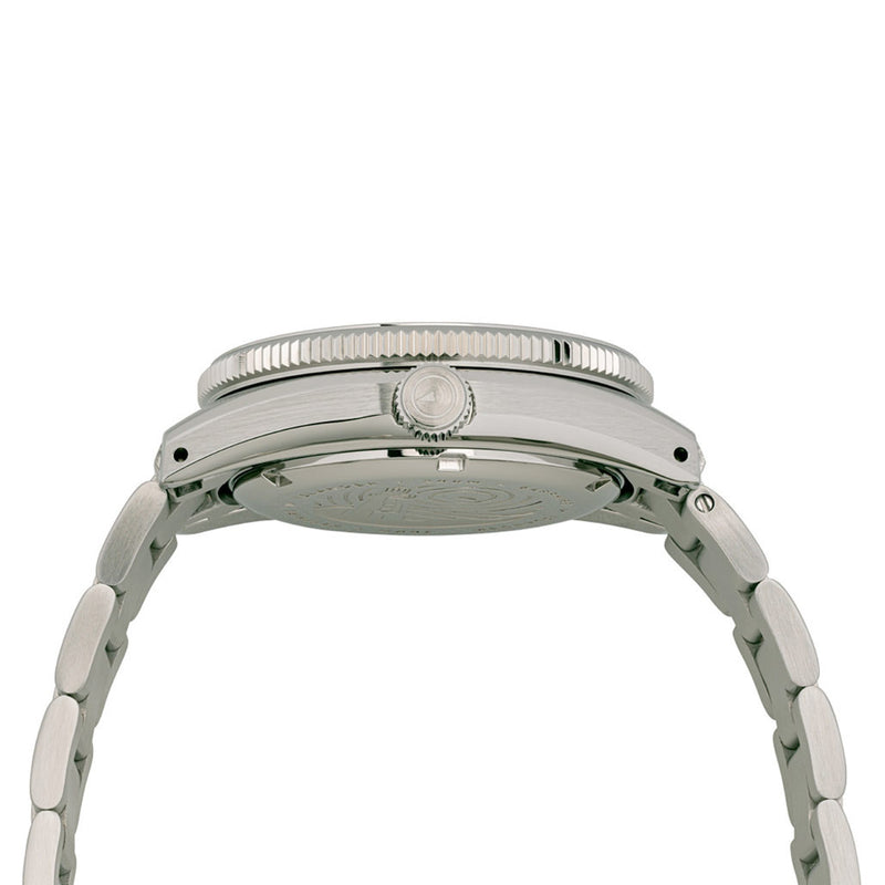 Islander Northport "Fireball" Hi-Beat Automatic Dive Watch with Sunset Orange Dial #ISL-196 crown