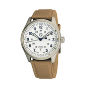 Islander 42mm "DAY-T" Automatic Field Watch with White Dial and Day-Date Display #ISL-198