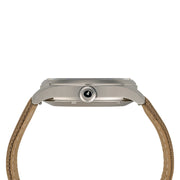 Islander 42mm "DAY-T" Automatic Field Watch with White Dial and Day-Date Display #ISL-198 crown