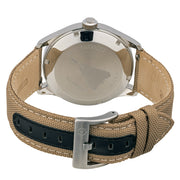 Islander 42mm "DAY-T" Automatic Field Watch with White Dial and Day-Date Display #ISL-198 back