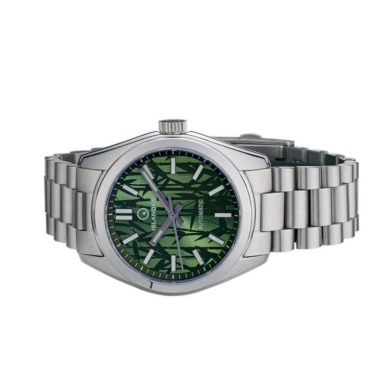 Islander Brookville Hi-Beat Automatic Dress Watch with Bamboo Dial #ISL-199