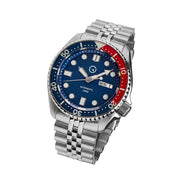 Islander 38mm Automatic Dive Watch with Solid-Link Bracelet, AR Sapphire Crystal, and Luminous Sapphire Bezel Insert #ISL-49
