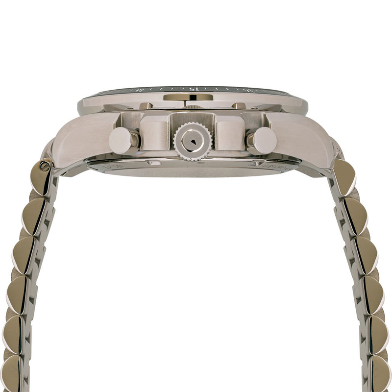 Islander Bethpage Amerigraph with Brushed Silver Dial and Chronograph Function #ISL-200 crown