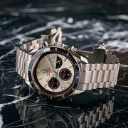 Islander Bethpage Amerigraph with Brushed Silver Dial and Chronograph Function #ISL-200 lifestyle
