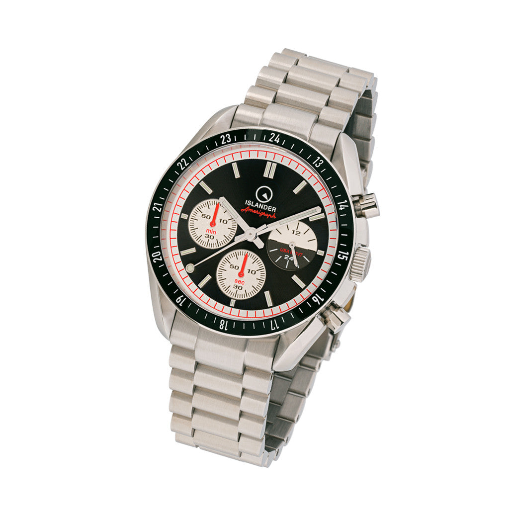 Islander Bethpage Amerigraph with Brushed Black Dial and