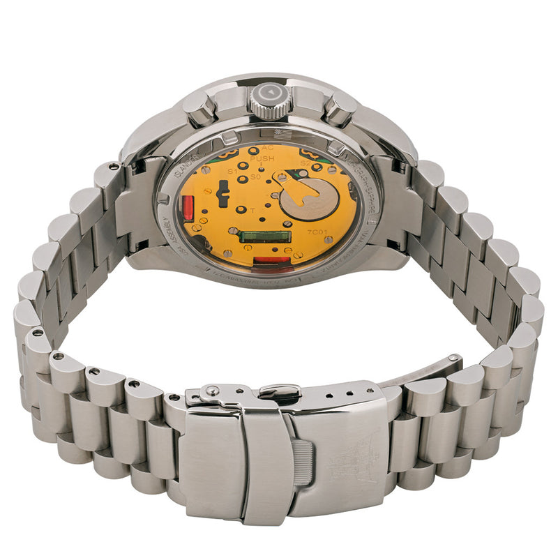 Islander Bethpage Amerigraph with Brushed Black Dial and Chronograph Function #ISL-201 back