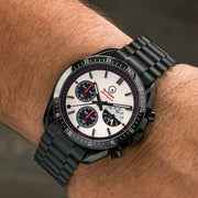 Islander Bethpage Amerigraph Full Lume (BGW9) Dial PVD Watch with Chronograph Function #ISL-202 wrist