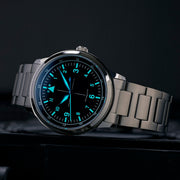 Islander x Hemel Hawkeye 39mm Modern Flieger with Black Dial #ISL-203 lume