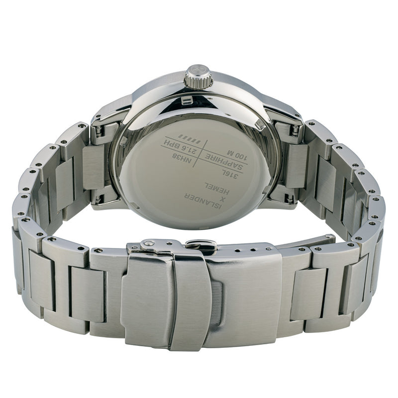 Islander x Hemel Hawkeye 39mm Modern Flieger with Full Lume Dial #ISL-204 back