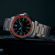 Islander x Hemel LIMITED EDITION Hawkeye 39mm Modern Flieger with Black Dial #ISL-205 lume