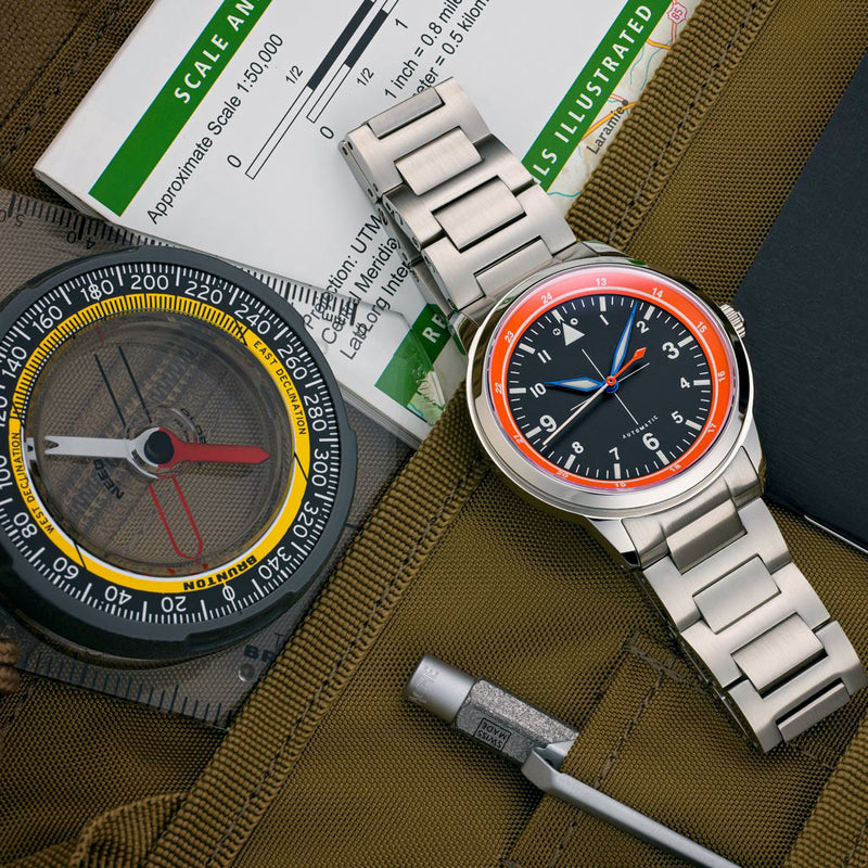 Islander x Hemel LIMITED EDITION Hawkeye 39mm Modern Flieger with Black Dial #ISL-205 lifestyle