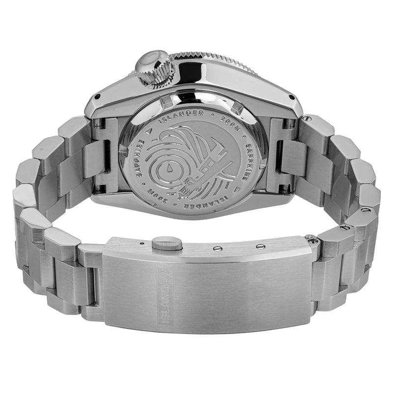 Islander JFK Automatic GMT Watch with White Cloud Dial and Pepsi Bezel #ISL-206