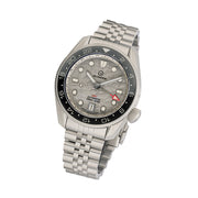Islander JFK Automatic GMT Watch with Grey Cloud Dial and Dual Color Bezel #ISL-208
