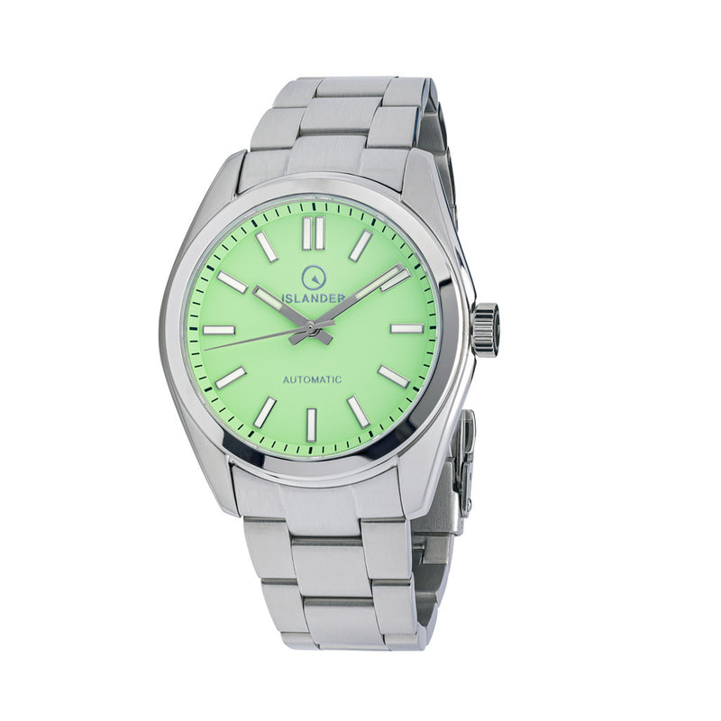 Islander Brookville Hi-Beat Automatic Dress Watch with Mint Green Dial #ISL-209