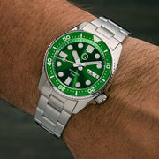 Islander 38mm Automatic Dive Watch with Radiant Green Dial #ISL-21