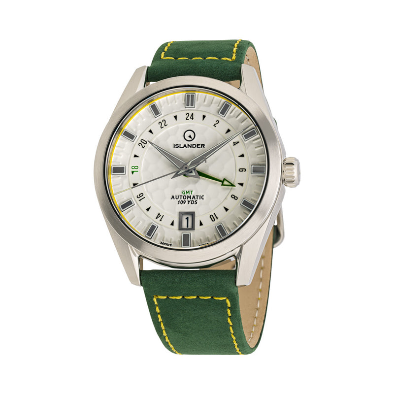 Islander Melville GMT with White "Golf Ball" Hammer Dial #ISL-211