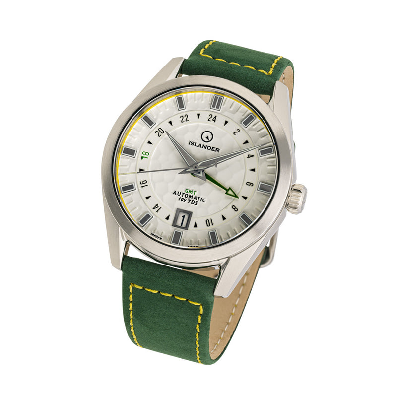 Islander Melville GMT with White "Golf Ball" Hammer Dial #ISL-211