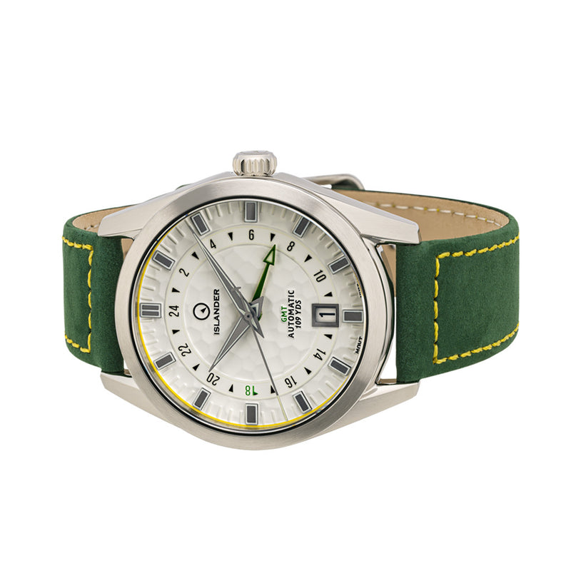 Islander Melville GMT with White "Golf Ball" Hammer Dial #ISL-211