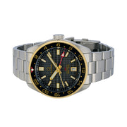 Islander Automatic GMT Dive Watch with Black Waffle Dial #ISL-213