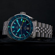 Islander Automatic GMT Dive Watch with Blue Waffle Dial #ISL-214