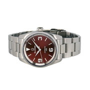 Islander Manhasset 36mm Automatic Watch with Sunburst Maroon Dial #ISL-216 side