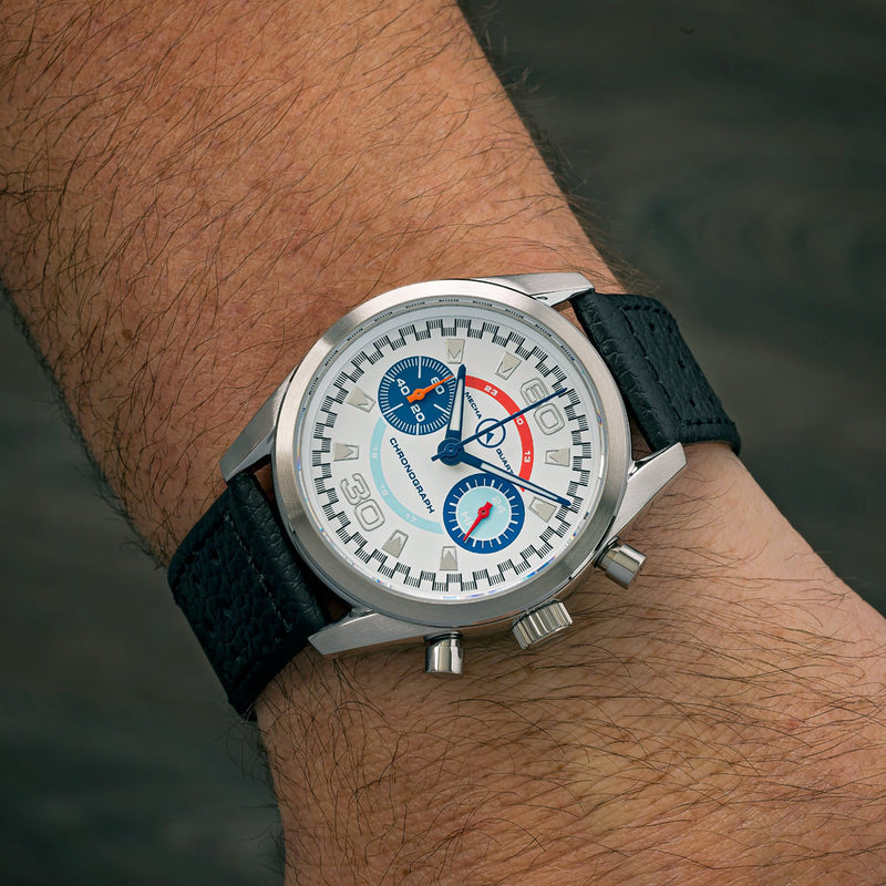 Islander DPA Mecha-Quartz Chronograph with White Dial #ISL-219 wrist