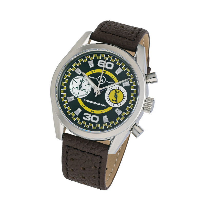 Islander DPA Mecha-Quartz Chronograph with Green Dial #ISL-221 tilt