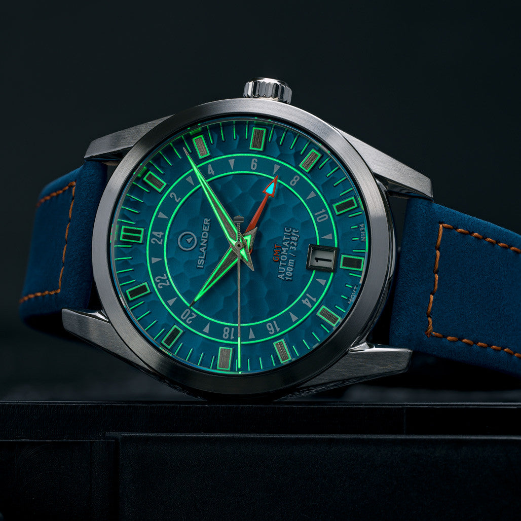 Islander Melville GMT with Blue Hammer Dial #ISL-222 — Long Island