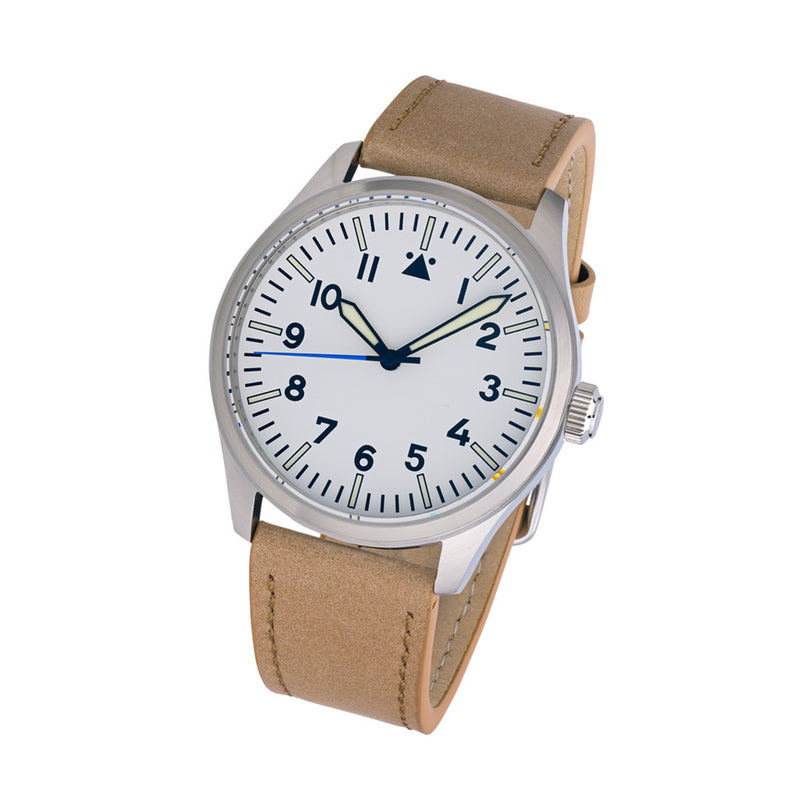 Islander Aviator Automatic Watch with White A-Dial and Sapphire Crystal #ISL-223