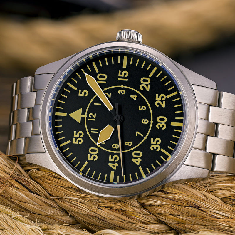 Islander 39mm Pilot Watch with Black Dial #ISL-227