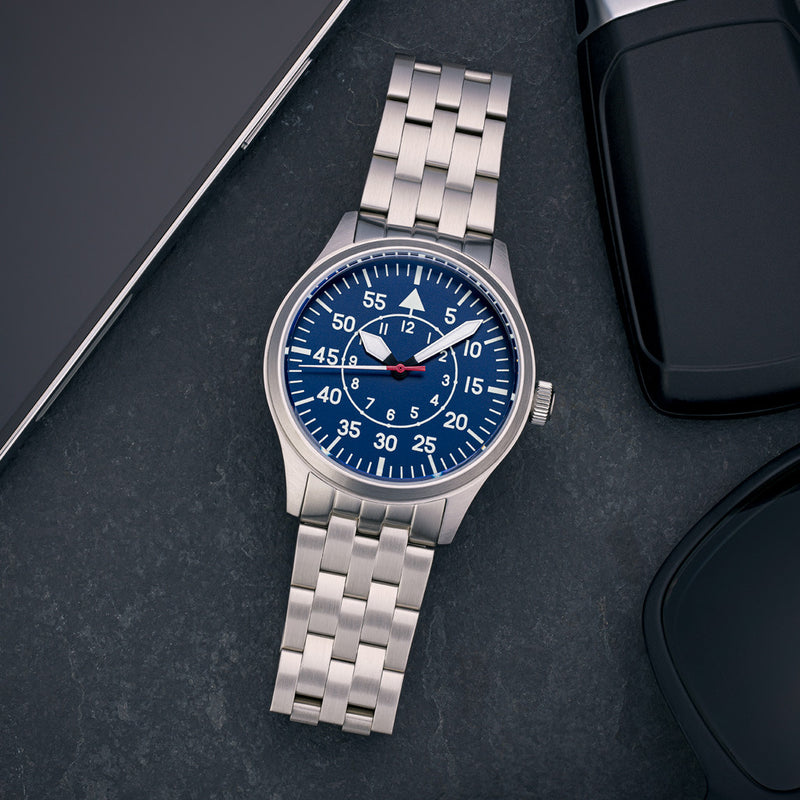 Islander 39mm Pilot Watch with Blue Dial #ISL-228
