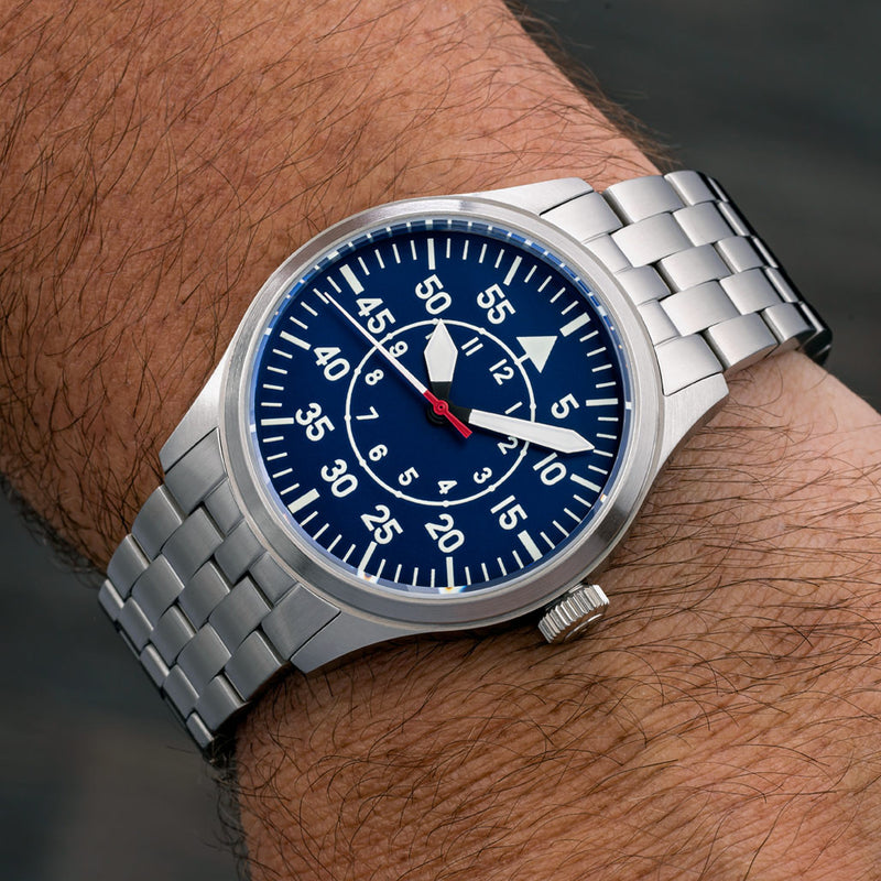 Islander 39mm Pilot Watch with Blue Dial #ISL-228