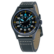 Islander 39mm Black IP Pilot Watch with Black Dial #ISL-229