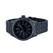 Islander 39mm Black IP Pilot Watch with Ghost Dial #ISL-230