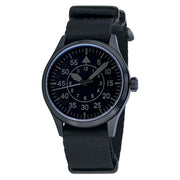 Islander 39mm Black IP Pilot Watch with Ghost Dial #ISL-230