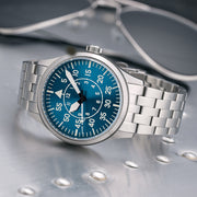 Islander 39mm Pilot Watch with Vintage Blue Livery Color Scheme #ISL-232