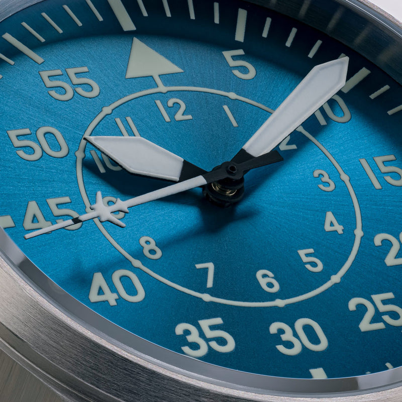 Islander 39mm Pilot Watch with Vintage Blue Livery Color Scheme #ISL-232