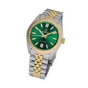 Islander Brookville Hi-Beat Automatic Two-Tone Dress Watch with Radiant Green Dial #ISL-233