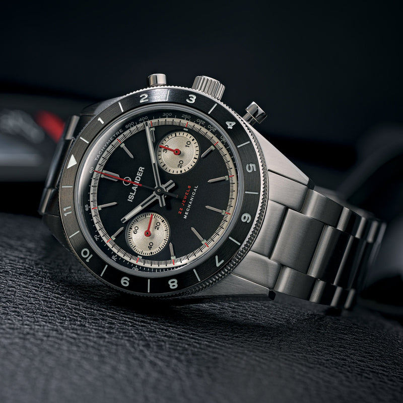 Islander Bridgehampton Racing Chronograph with Asphalt Black Dial #ISL-234