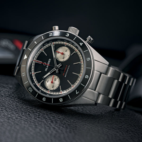 Islander Bridgehampton Racing Chronograph with Asphalt Black Dial #ISL-234