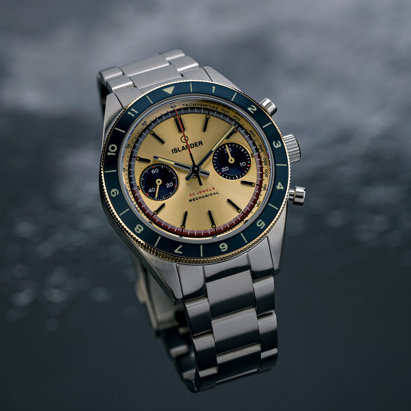 Islander Bridgehampton Racing Chronograph with Golden Dial #ISL-237