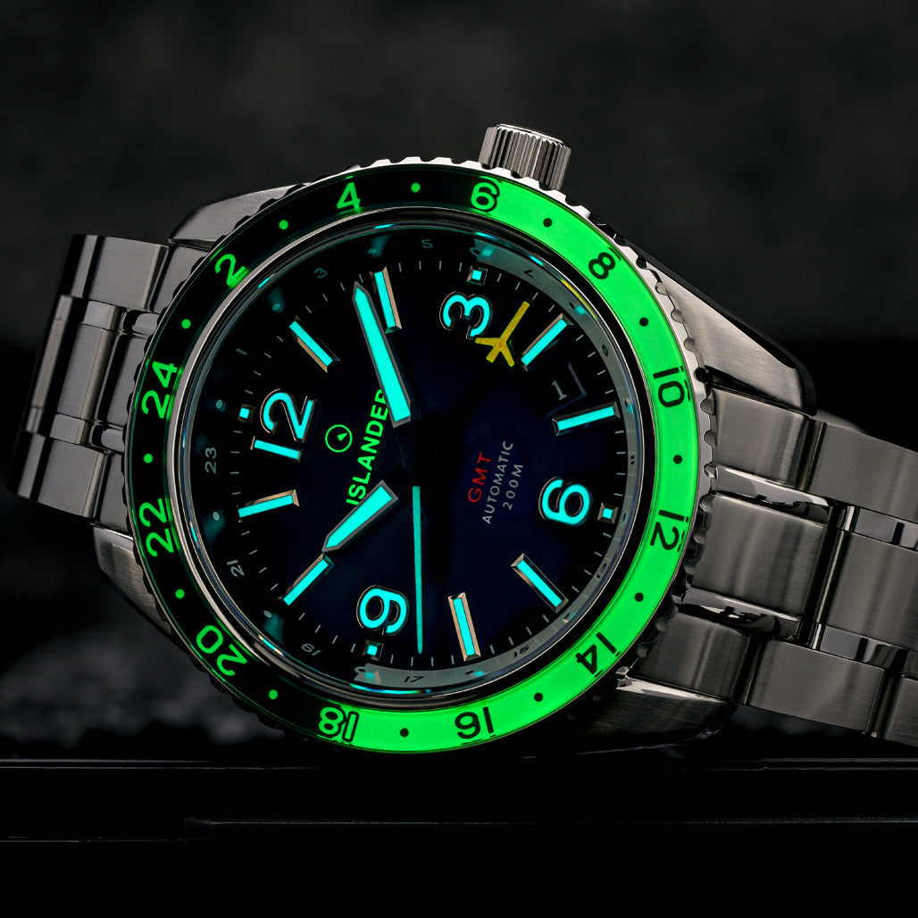 Islander Republic Traveler GMT Watch with Blue Dial #ISL-238