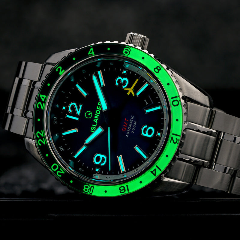 Islander Republic Traveler GMT Watch with Blue Dial #ISL-238