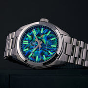 Islander Brookville Hi-Beat Automatic Dress Watch with Abalone Dial #ISL-239 lume