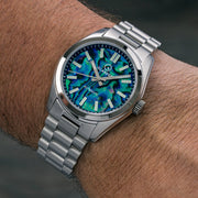 Islander Brookville Hi-Beat Automatic Dress Watch with Abalone Dial #ISL-239 wrist