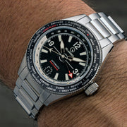 Islander Calabro GMT World Time Watch with Black Dial #ISL-240