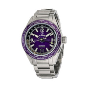 Islander Calabro GMT World Time Watch with Purple Dial #ISL-243